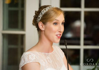Bride speaking